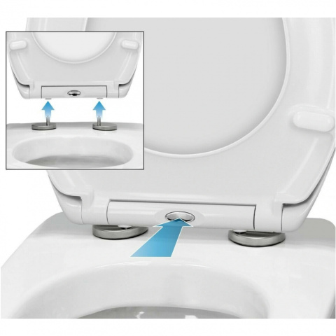 Deska WC wolnoopadająca DUROPLAST SN8996 Deska WC wolnoopadająca DUROPLAST SN8996