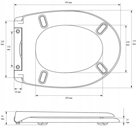 Deska WC wolnoopadająca DUROPLAST SN9443 Deska WC wolnoopadająca DUROPLAST SN9443