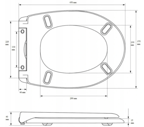 Deska WC wolnoopadająca DUROPLAST SN8996 Deska WC wolnoopadająca DUROPLAST SN8996