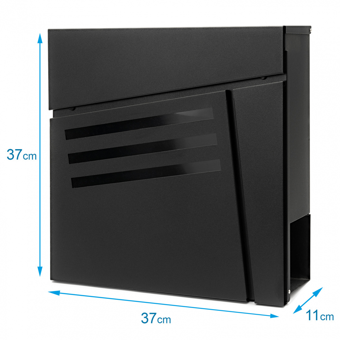 Mailbox for letters SN3683-2 Black Mailbox for letters SN3683-2 Black