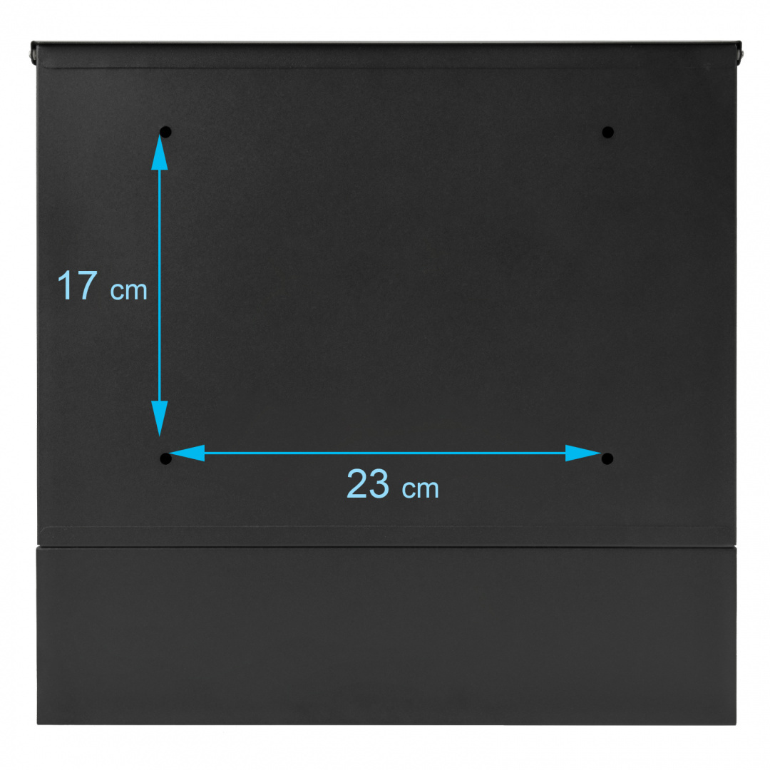 Mailbox for letters SN3683-2 Black Mailbox for letters SN3683-2 Black