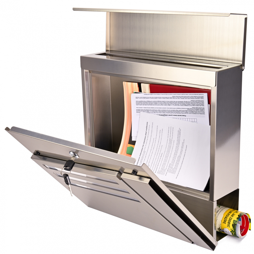 Mailbox for letters, stainless steel SN3684 Mailbox for letters, stainless steel SN3684