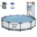 Basen ogrodowy stelażowy 366 x 366 cm Bestway 56416