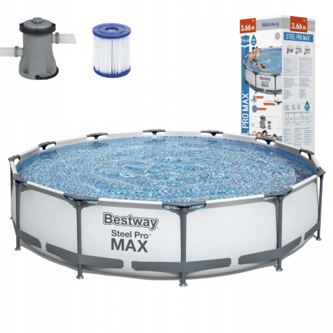 Basen ogrodowy stelażowy 366 x 366 cm Bestway 56416 Basen ogrodowy stelażowy 366 x 366 cm Bestway 56416