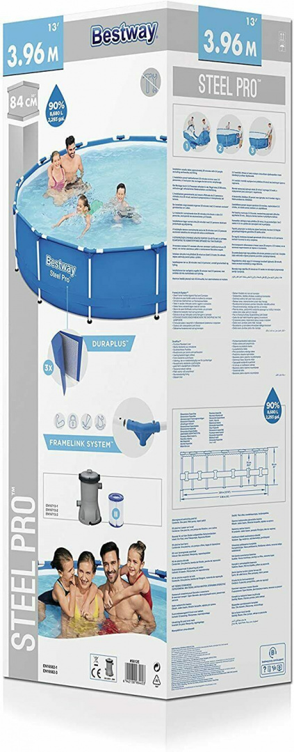 Basen ogrodowy stelażowy 396 x 84 cm zestaw Bestway 5612E Basen ogrodowy stelażowy 396 x 84 cm zestaw Bestway 5612E
