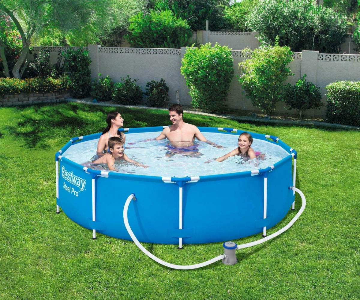 Basen ogrodowy stelażowy 305 x 76 cm zestaw Bestway 56679 Basen ogrodowy stelażowy 305 x 76 cm zestaw Bestway 56679