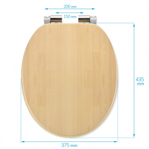 Deska WC wolnoopadająca MDF SN8931 Deska WC wolnoopadająca MDF SN8931