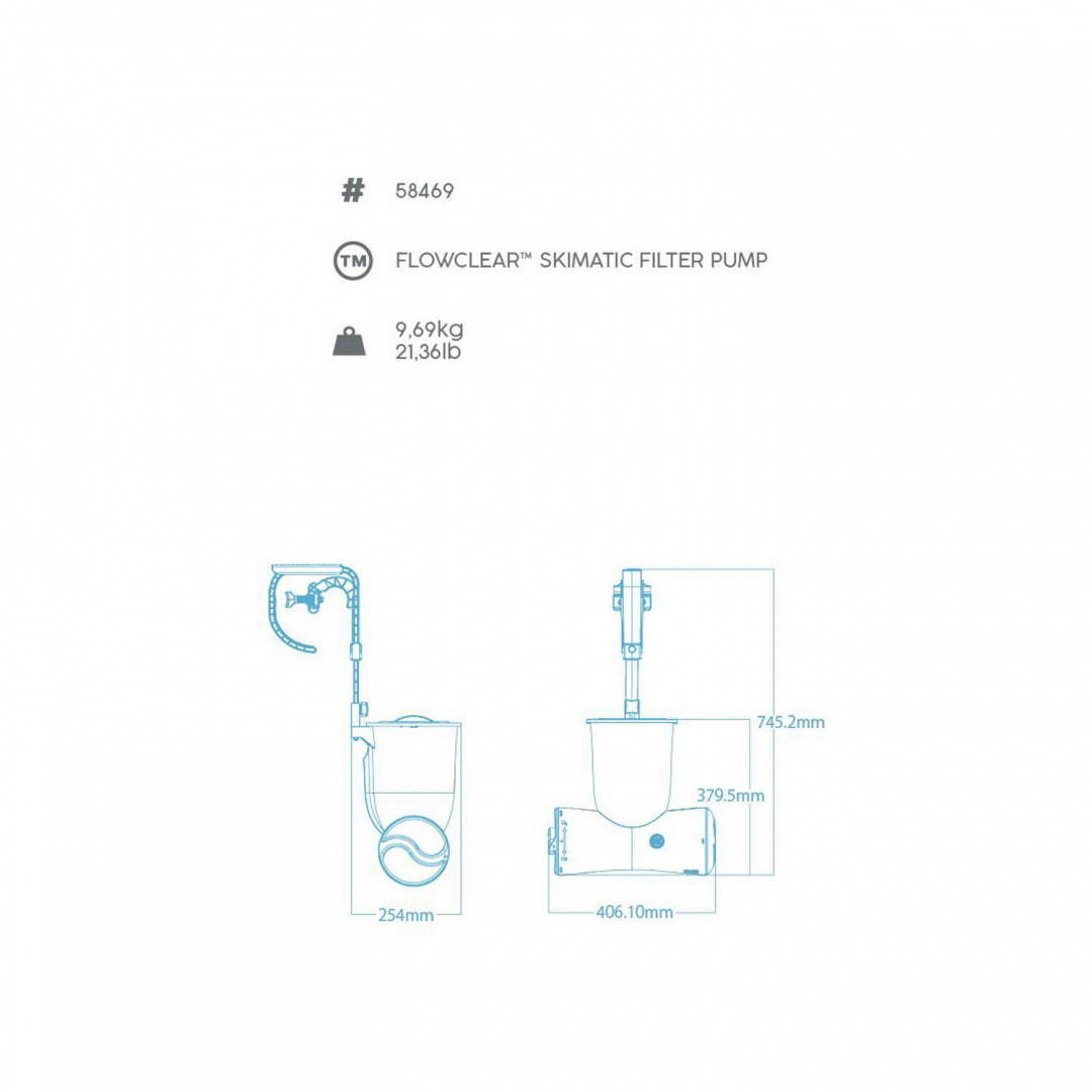 Pompa filtrująca Skimatic Bestway 58462 Pompa filtrująca Skimatic Bestway 58462