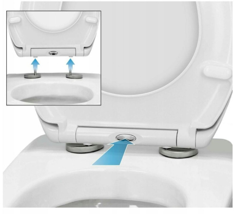 Deska WC wolnoopadająca DUROPLAST SN8951 Deska WC wolnoopadająca DUROPLAST SN8951
