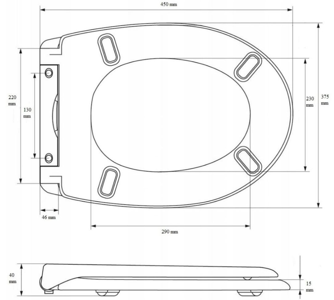Deska WC wolnoopadająca DUROPLAST SN8951 Deska WC wolnoopadająca DUROPLAST SN8951