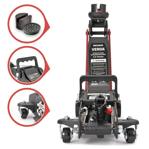 Podnośnik hydr. niskoprofilowy 2,5T SN10660 Podnośnik hydr. niskoprofilowy 2,5T SN10660