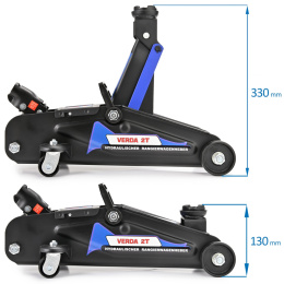 Podnośnik samochodowy hydrauliczny żaba 2T 330mm! SN3062