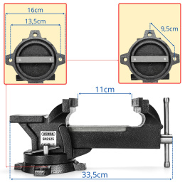 Imadło ślusarskie stołowe 125mm SN2125