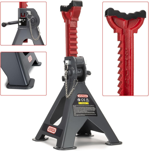Podpory kobyłki samochodowe z bolcem 3T TÜV/GS SN2435 Podpory kobyłki samochodowe z bolcem 3T TÜV/GS SN2435